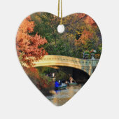 Herbst im Central Park: Boote durch Bow Bridge #01 Keramikornament (Rechts)