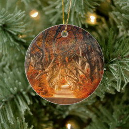 Herbst im Dickicht Keramik Ornament