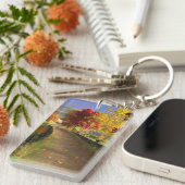 Herbst im Glen-Acrylic-Schlüsselanhänger Schlüsselanhänger (Vorderseite rechts)