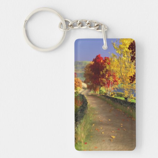 Herbst im Glen-Acrylic-Schlüsselanhänger Schlüsselanhänger (Vorderseite)