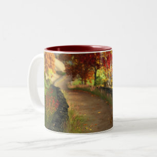 Herbst im Glen Mug Zweifarbige Tasse