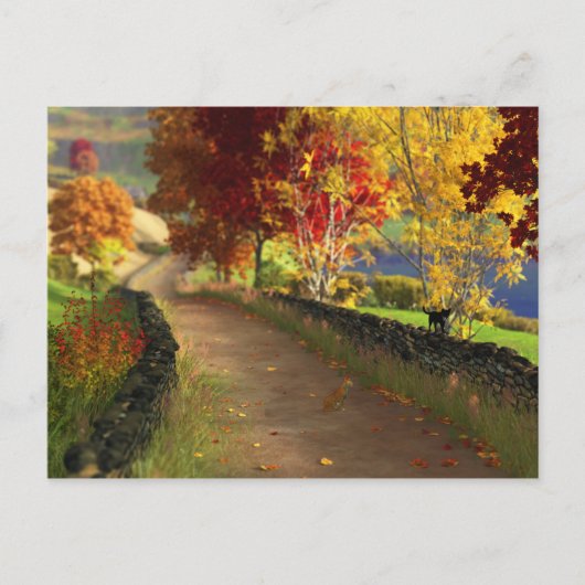 Herbst im Glen Postkarte (Vorderseite)