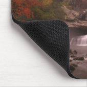 Herbst im Holz Mousepad (Ecke)