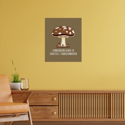 Herbst im Mushroom House Poster (Wohnzimmer 2)