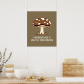 Herbst im Mushroom House Poster (Küche)