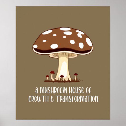 Herbst im Mushroom House Poster (Vorne)