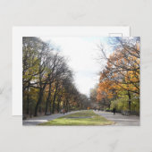 Herbst im New Yorker Riverside Park NYC-Foto Postkarte (Vorne/Hinten)