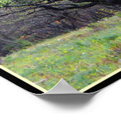 Herbst im Obstgarten Poster (Ecke)