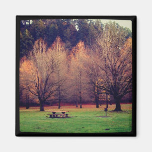 Herbst im Oxbow Regional Park, Oregon Magnet