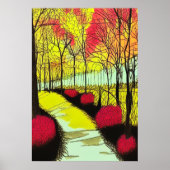 Herbst im Park | AI Art Poster (Vorne)