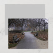 Herbst im Park Postkarte (Vorne/Hinten)