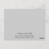 Herbst im Park Postkarte (Rückseite)