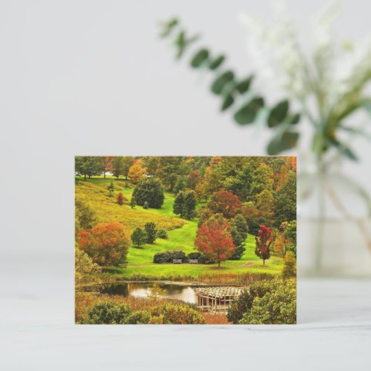 Herbst im Park Postkarte (Stehend Vorderseite)