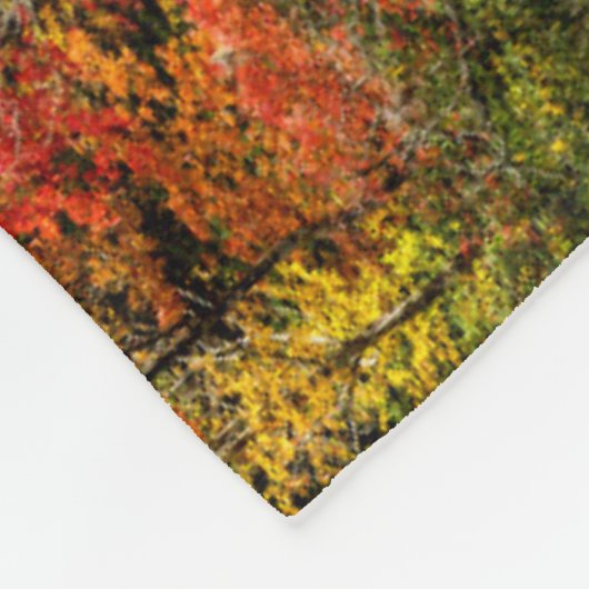 Herbst im Sims Pond North Carolina, Blue Ridge Fleecedecke (Ecke)