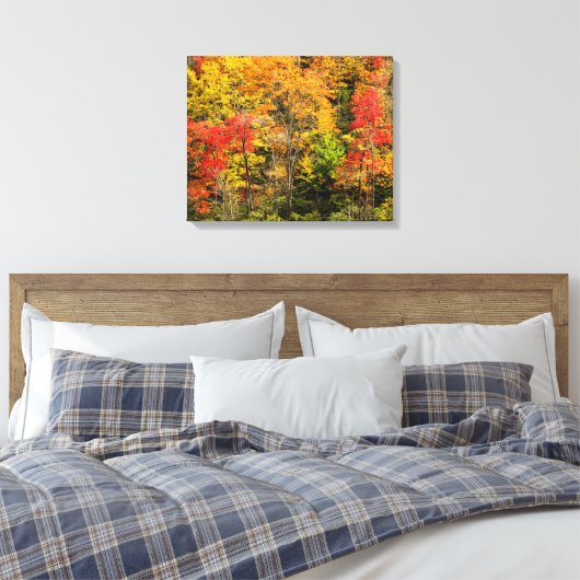 Herbst im Sims Pond North Carolina, Blue Ridge Leinwanddruck (Insitu (Schlafzimmer))