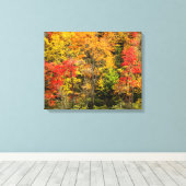 Herbst im Sims Pond North Carolina, Blue Ridge Leinwanddruck (Insitu (Holzboden))