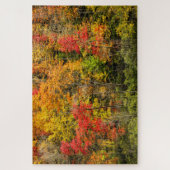 Herbst im Sims Pond North Carolina, Blue Ridge Puzzle (Vertikal)