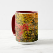 Herbst im Sims Pond North Carolina, Blue Ridge Tasse (Vorderseite Links)