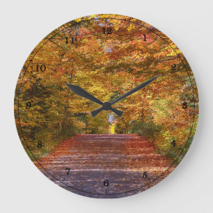 Herbst im Superior National Forest Große Wanduhr