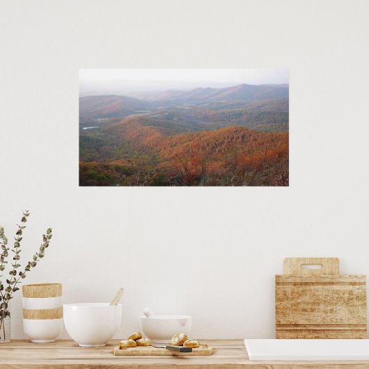 Herbst im Tal Poster (Küche)