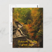 Herbst im Treman Staat Park Postkarte (Vorne/Hinten)