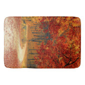 Herbst im Wald Badematte (Vorderseite)