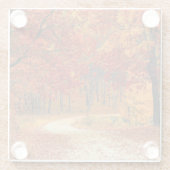 Herbst im Wald Glasuntersetzer (Rückseite)