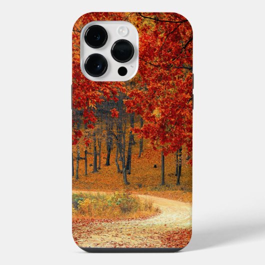 Herbst im Wald iPhone Hülle (Rückseite)