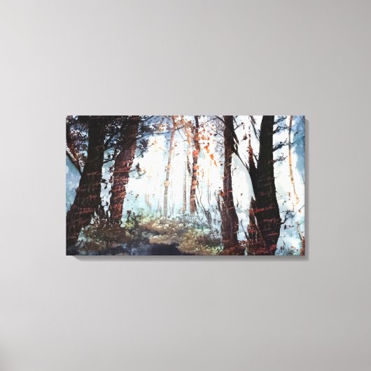 Herbst im Wald Leinwanddruck (Vorderseite)