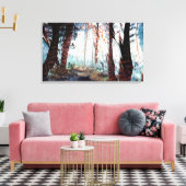 Herbst im Wald Leinwanddruck (Insitu (Wohnzimmer))