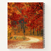 Herbst im Wald Notizblock (Rückseite)