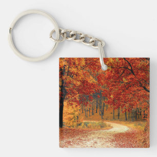Herbst im Wald Schlüsselanhänger