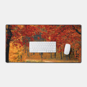 Herbst im Wald Schreibtischunterlage (Tastatur & Maus)
