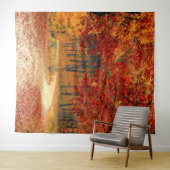 Herbst im Wald Wandteppich (Beispiel (Horizontal))