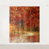 Herbst im Wald Wandteppich (Vorderseite)