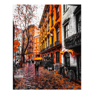 Herbst im Westdorf Fotodruck