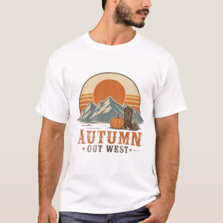 Herbst im Westen Vintage Western Herbst Design T-Shirt
