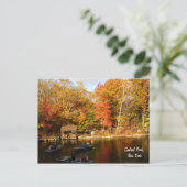 Herbst im Zentralpark (Farbe) Postkarte (Stehend Vorderseite)