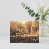 Herbst im Zentralpark Postkarte (Stehend Vorderseite)