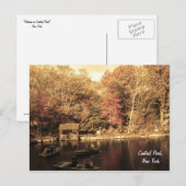 Herbst im Zentralpark Postkarte (Vorne/Hinten)