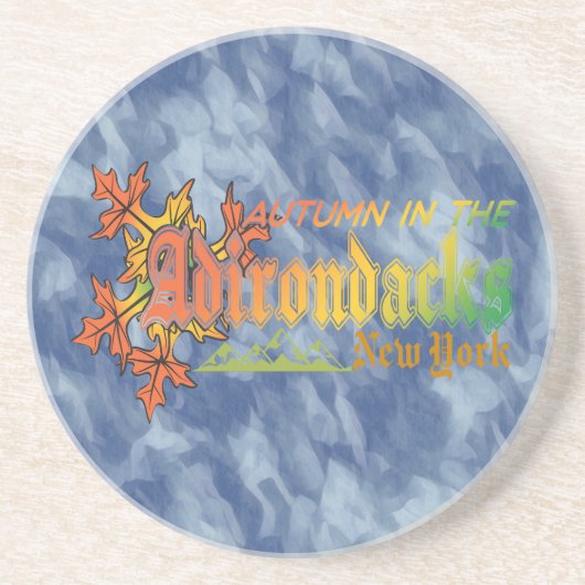 Herbst in Adirondacks New York Blue Sky Bckgrd Getränkeuntersetzer (Vorne)