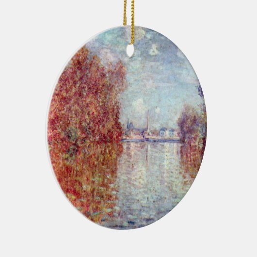 Herbst in Argentinien von Claude Monet Keramik Ornament (Rechts)