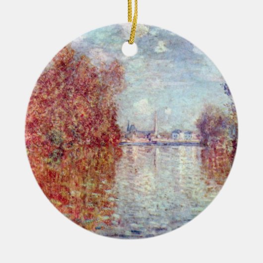 Herbst in Argentinien von Claude Monet Keramik Ornament (Vorne)