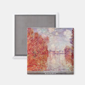Herbst in Argentinien von Claude Monet Magnet (Vorderseite/Rückseite)