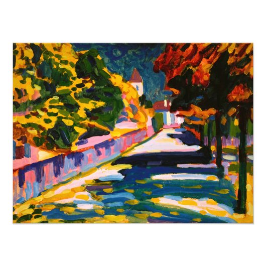 Herbst in Bayern von Wassily Kandinsky Fotodruck (Vorne)