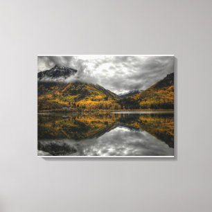 Herbst in Beaver See im Marmor, Colorado Leinwanddruck