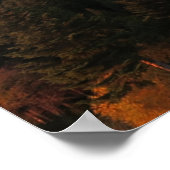 Herbst in Beskiden Polen Poster (Ecke)