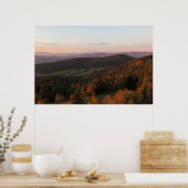Herbst in Beskiden Polen Poster (Küche)
