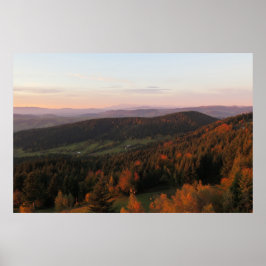 Herbst in Beskiden Polen Poster