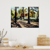 Herbst in Branch Brook Park, NJ. Poster (Küche)